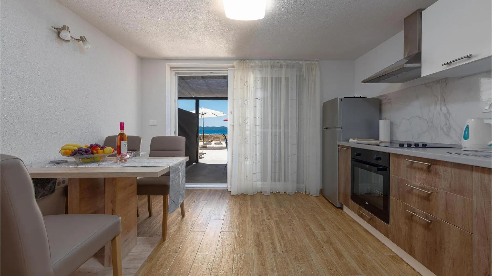 Beach Front Apartment In Petrcane With Kitchen 0*,  Croatia