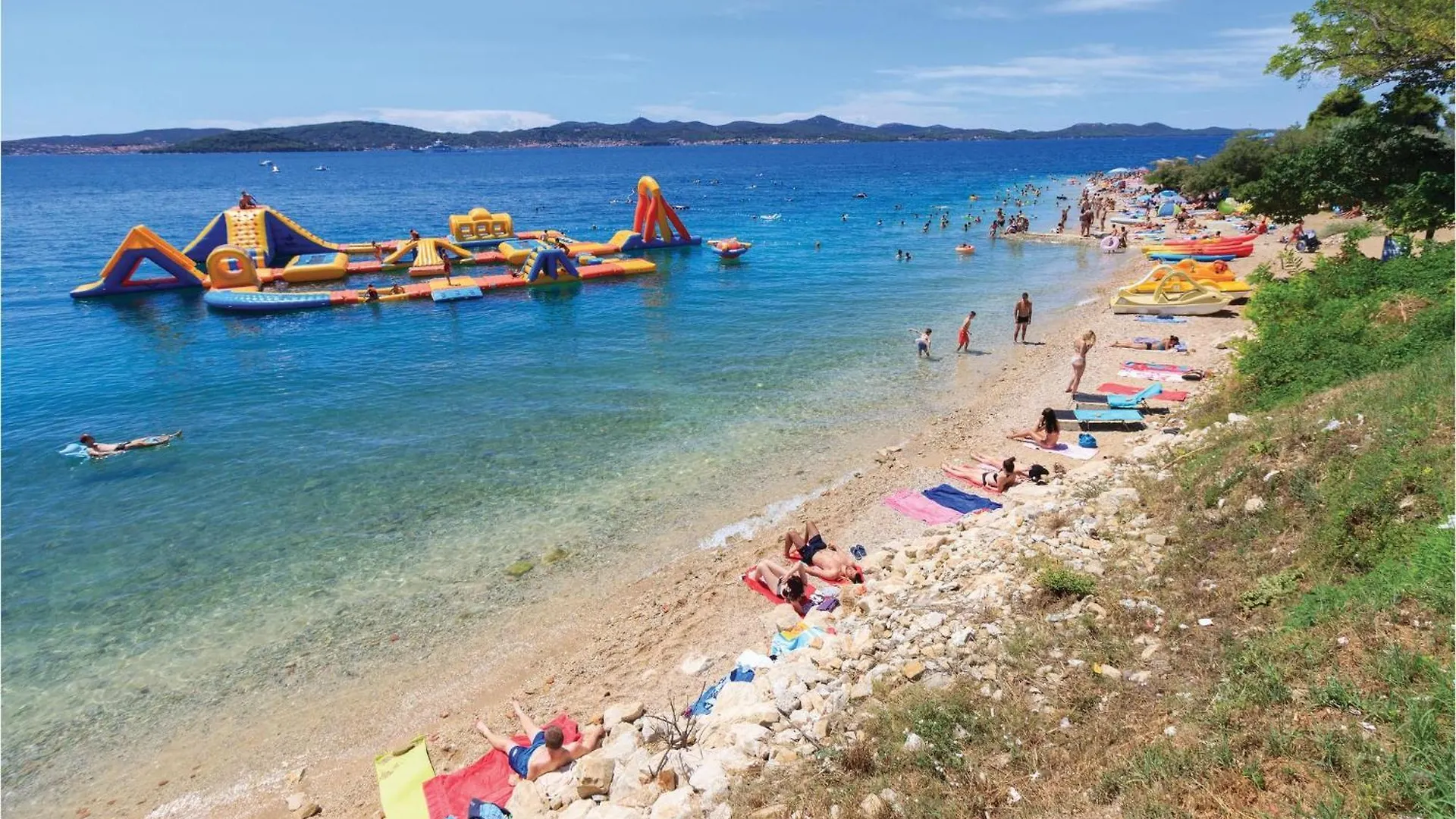 Beach Front Apartment In Petrcane With Kitchen Croatia